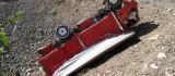 Elazığ'da şarampole uçan kamyonet ters döndü: 1 yaralı