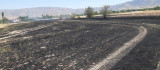 Elazığ'da yangın,arpa ekili arazi kül oldu